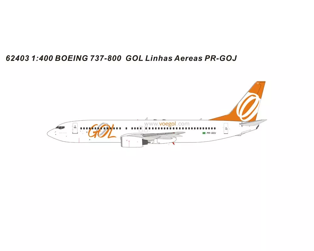 Gol B737-800 PR-GOJ 1:400 Scale Panda Models PM62403No reviews yet. Write a review!