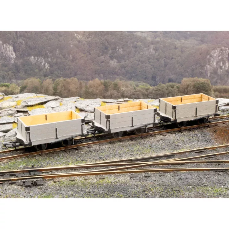 GVT Open Wagons (3) Laser-cut kits (NG7)