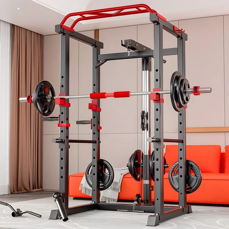 Heavy-Duty Gym Power Rack with Lat 700 Lb Pulldown & Squat Attachment Home Workout Station | Model 52325 |