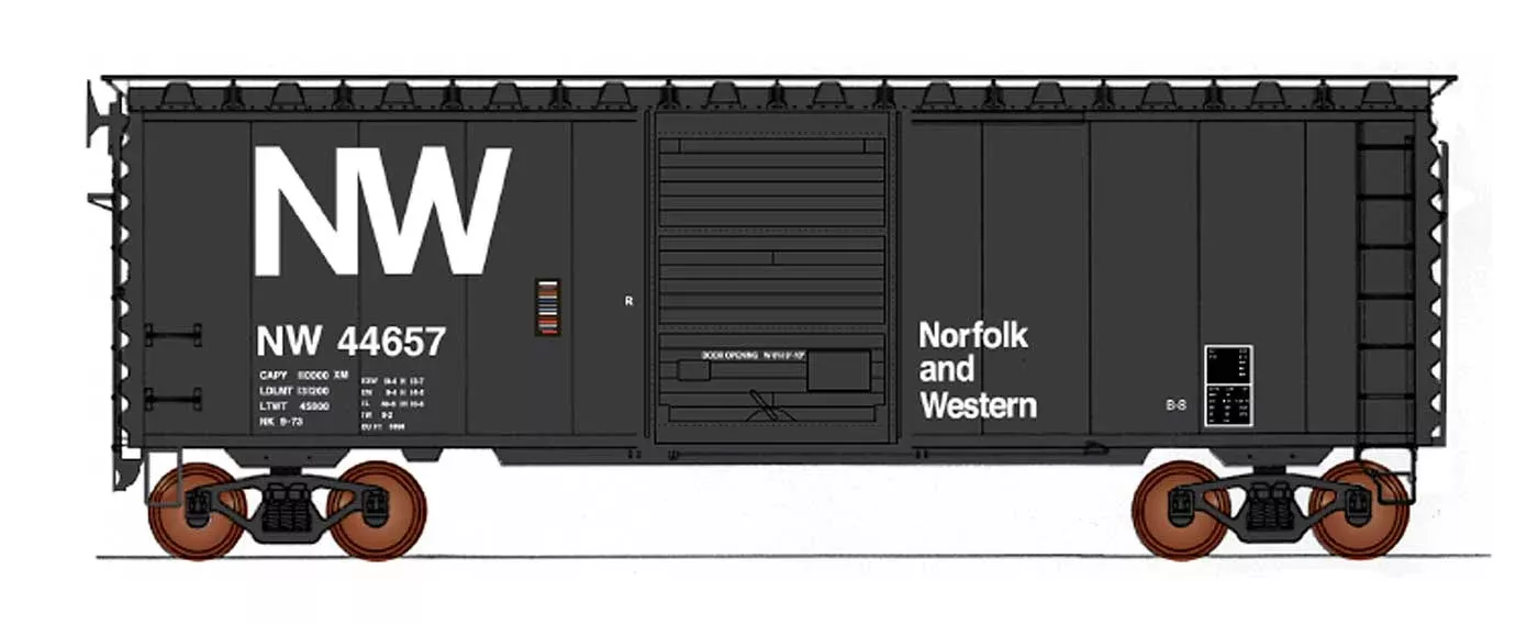 Intermountain 45424 HO Scale 40' PS-1 Boxcar Norfolk & Western NW