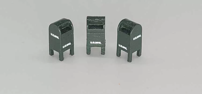 JL Innovative Design 710 HO Scale Pre-1955 US Mailbox - Green