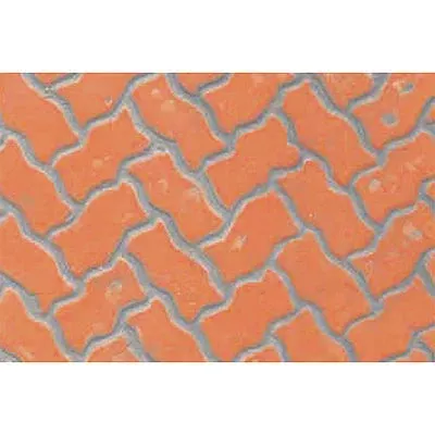 JTT 97430 HO Scale Patterned Plastic Sheet 2-Pack -- Interlocking Paving 7-1/2 x 12" 19.1 x 30.5cm