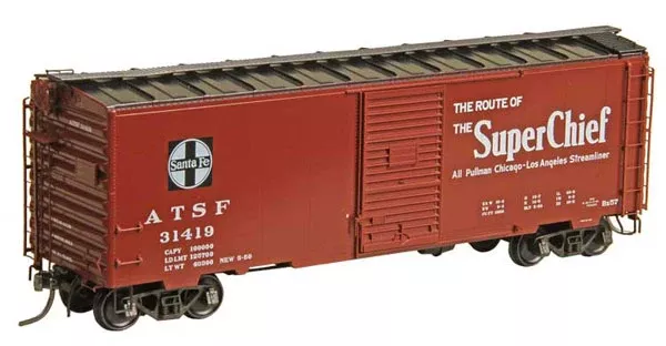Kadee 4095 HO Santa Fe Pullman-Standard PS-1 40' Boxcar with 6' Door #31419