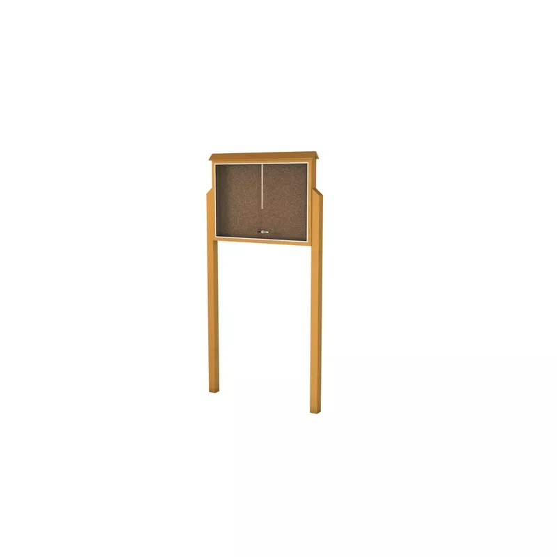 Large Recycled Plastic Standard Message Center Cedar