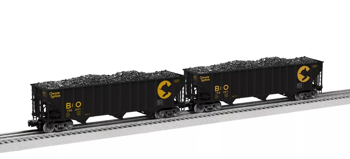 Lionel 2326080 O Scale 100 Ton Open Hopper Chessie System B&O