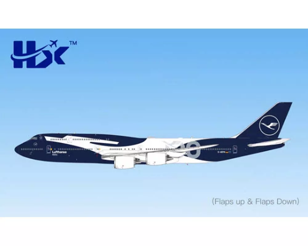 Lufthansa B747-8I 100th Anniversary, Flaps Down, w/stand D-ABYN 1:400 Scale HX Models HX-B631102FNo reviews yet. Write a review!