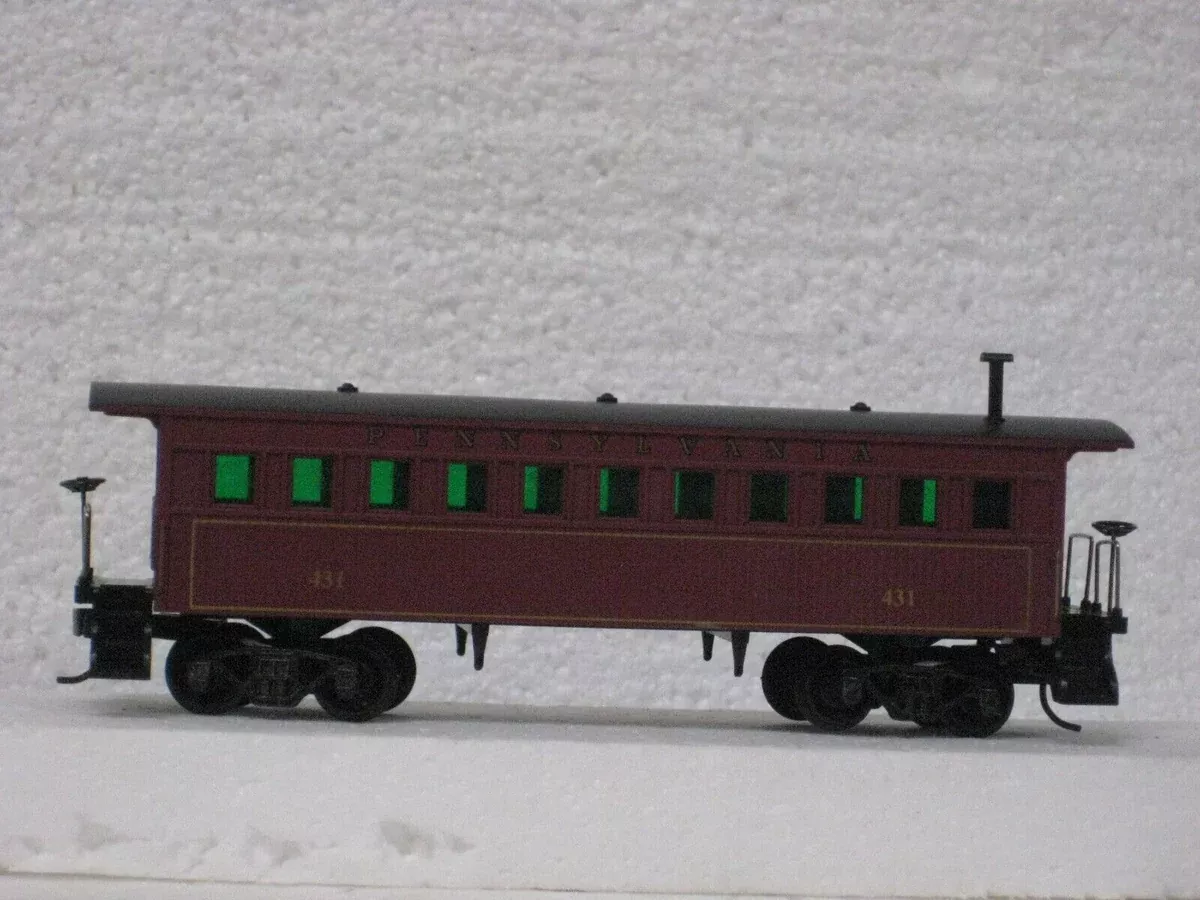 Mantua 717520 HO Scale 1860’s Wooden Passenger Coach Pennsylvania PRR 431