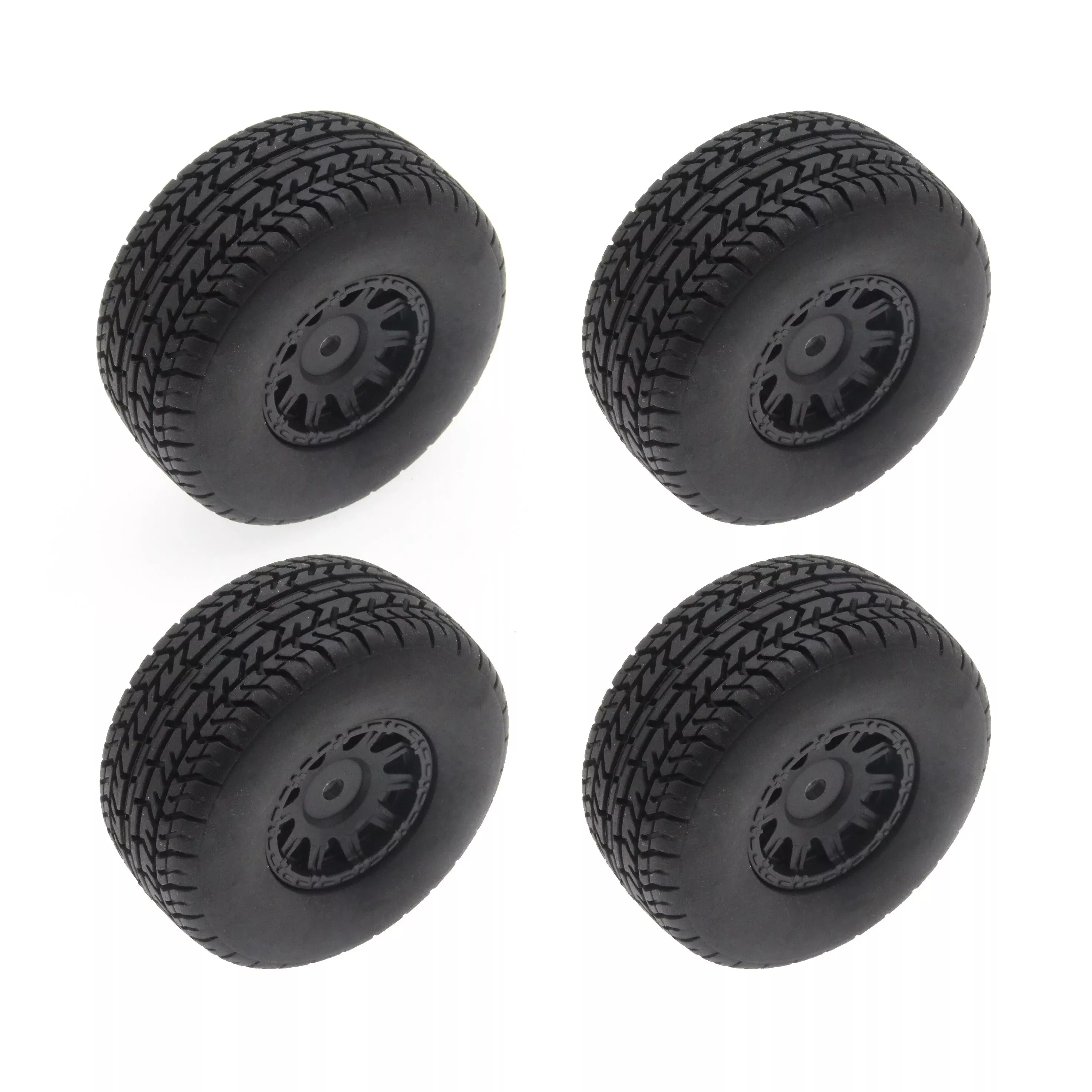 Mounted Tires / Wheels (4) Arrma Grom Granite Black