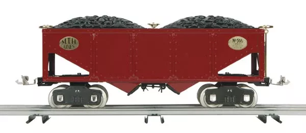 MTH 10-2139 500 Series Std. Gauge Hopper Car (Red w/Nickel Trim)