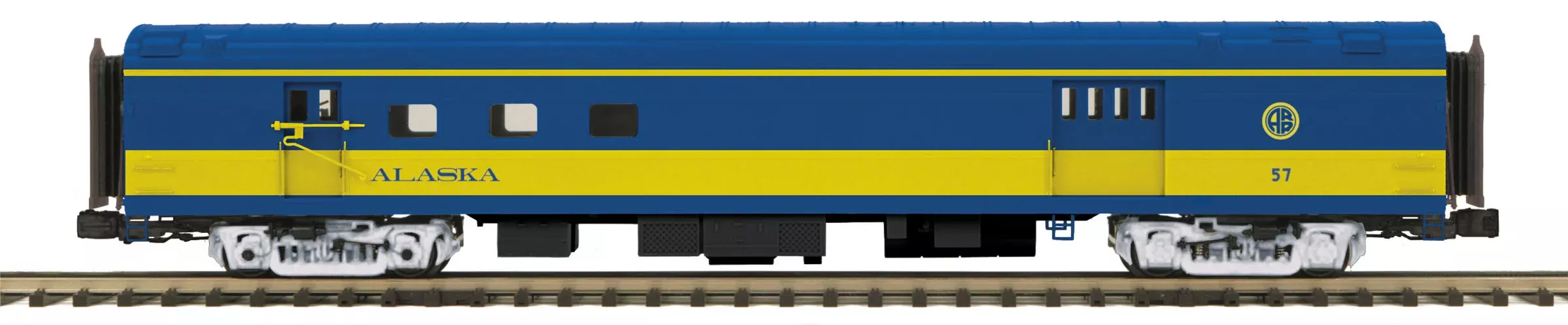 MTH 20-68256 O Alaska Railroad 70' ABS Smooth-Side Railway Post Office #57