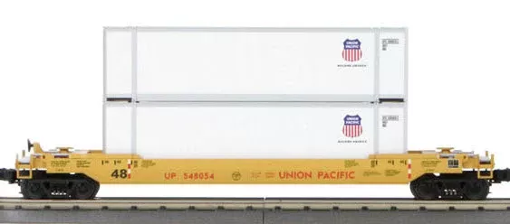 MTH Railking 30-4214A O Gauge Husky Stack Well Car Union Pacific UP 548054