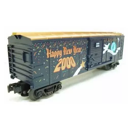 MTH RailKing 30-7460 O Gauge Boxcar 2000 New Years