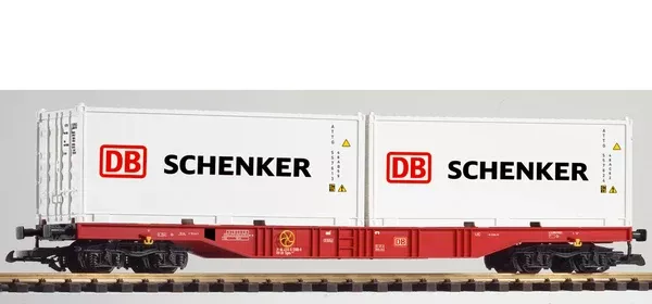 Piko 37753 G Scale DB VI Flat w/2 20′ Containers