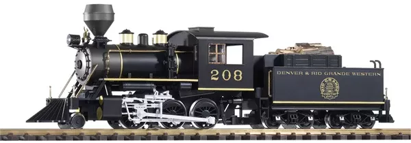 Piko 38228 G Scale D&RGW Mogul Loco 208 w/Sound