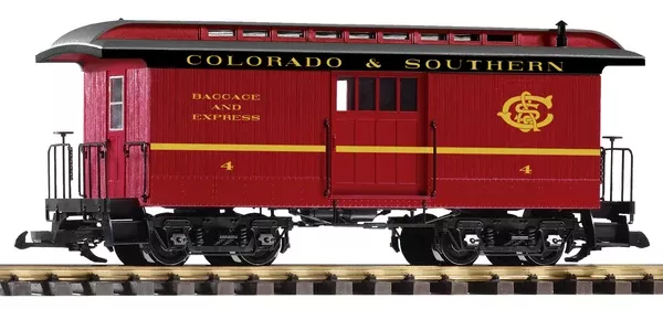 PIKO 38647 G Scale C&S Wood Baggage Car