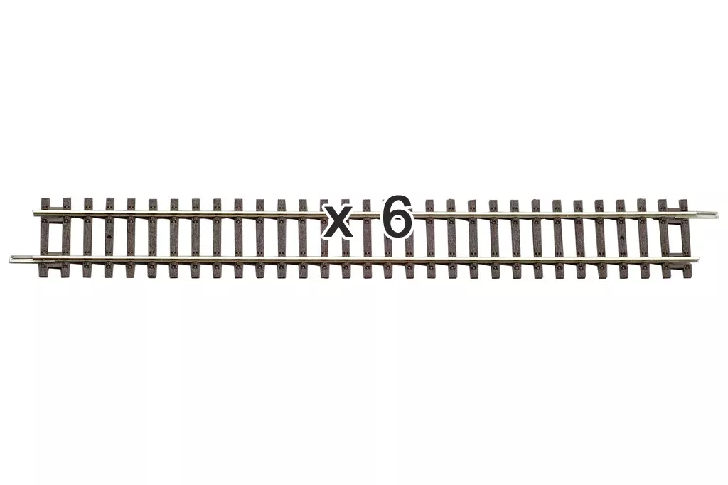 Piko 55200 HO Scale Straight Track 239mm Box of 6