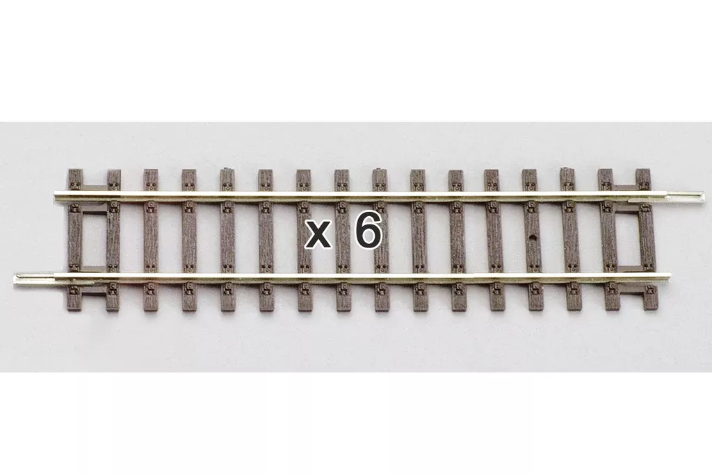 Piko 55202 HO Scale Straight Track 119mm Box of 6