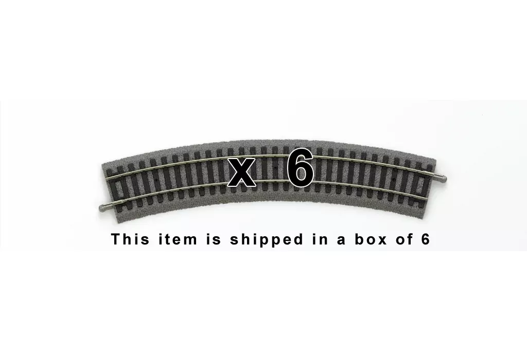 Piko 55412 HO Scale Roadbed Curved Track R2/30° Box of 6