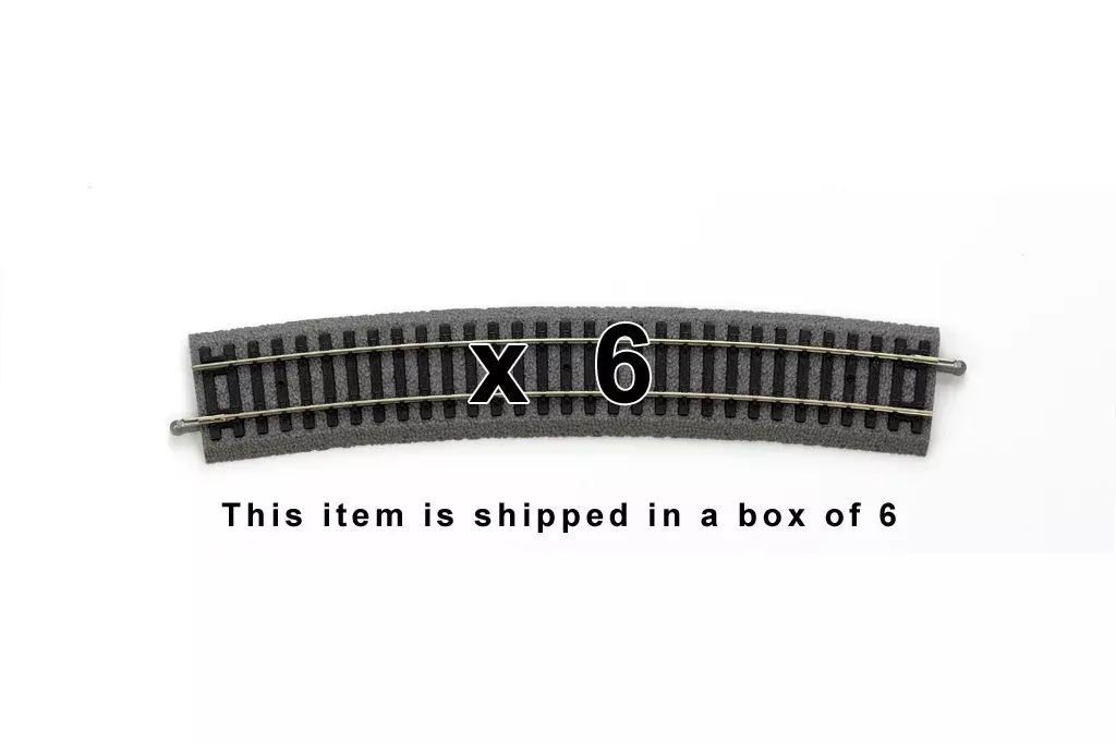 Piko 55419 HO Scale Roadbed Curved Track R9/15° Box of 6