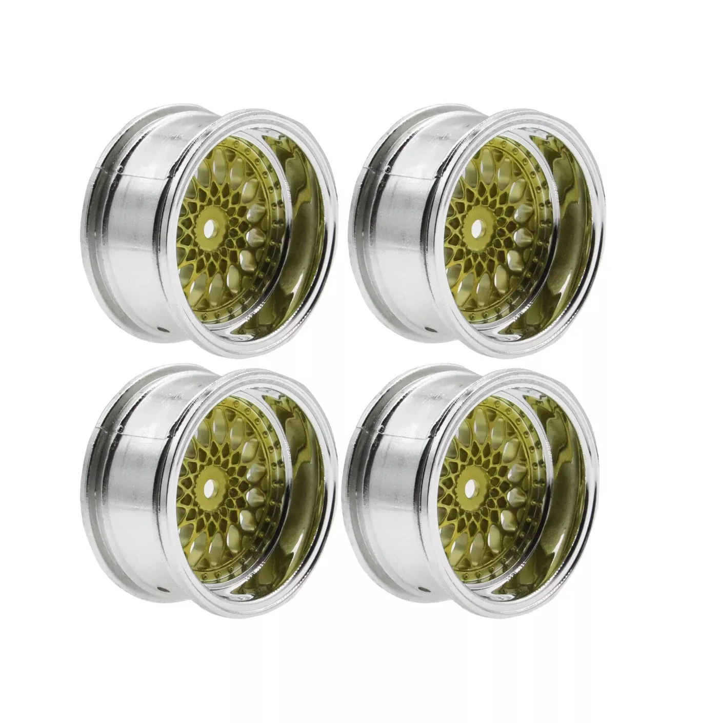 Powerhobby 1/10 Touring Car Wheels (4) 9mm Offset Gold