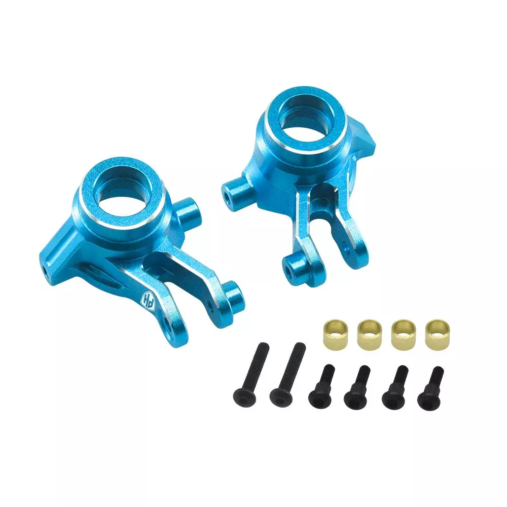 Powerhobby 7075 Aluminum Front Hub / Knuckle Arms Blue FOR Traxxas Mini Maxx
