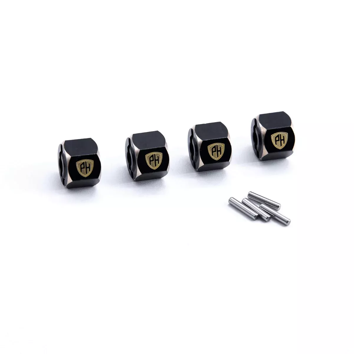 Powerhobby Brass Wheel Hex Axial 1/18 Capra UTB18 Black