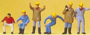 Preiser 10037 HO Crane Operators (6)