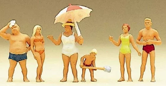 Preiser 10283 HO Family on Beach Standing (6)