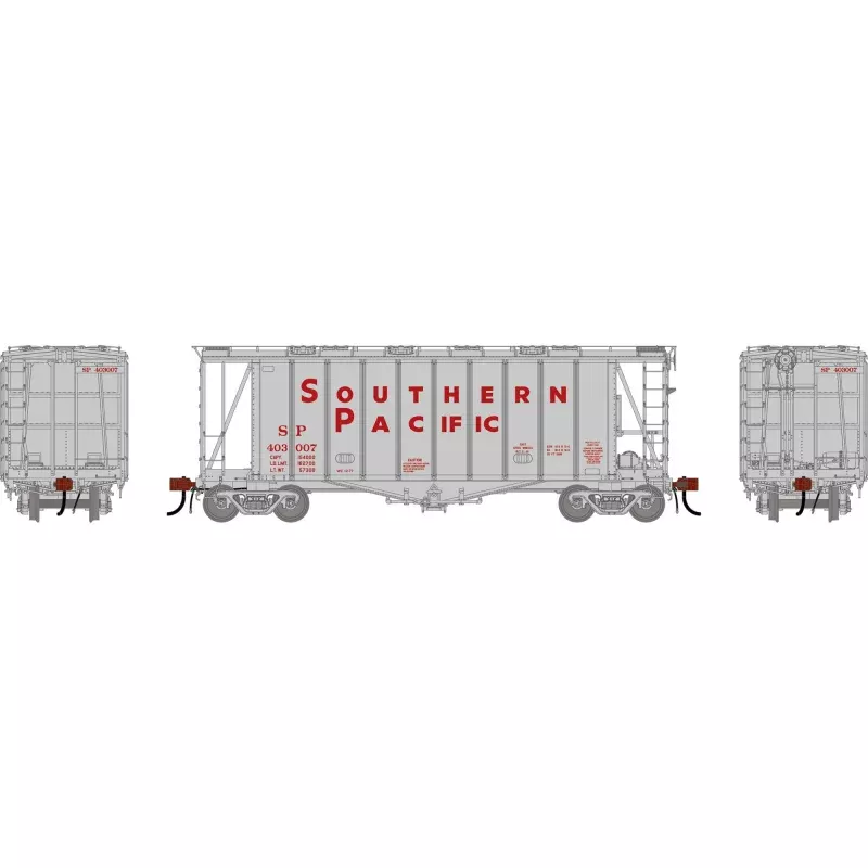 PREORDER Athearn Genesis HO ATHG-3178 GEN GATC 2600 Airslide Covered Hopper, Early SP #403007