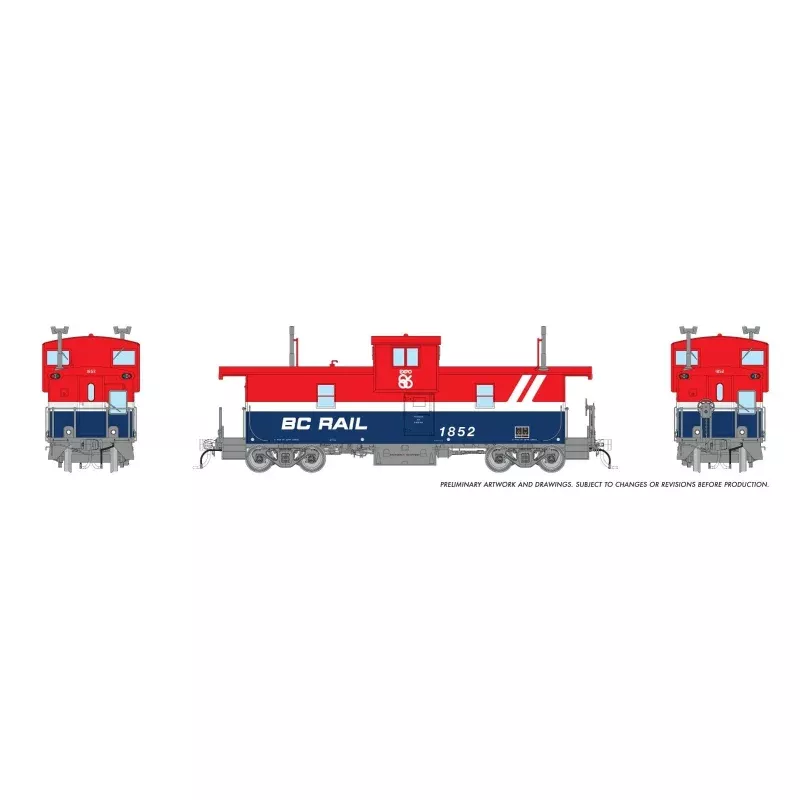 PREORDER Rapido HO 1101012 Squamish Caboose BCR 1853