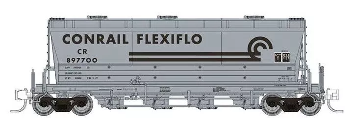 Rapido Trains 533007A N Scale PD3500 Flexi Flo Covered Hopper Conrail (Billboard) CR