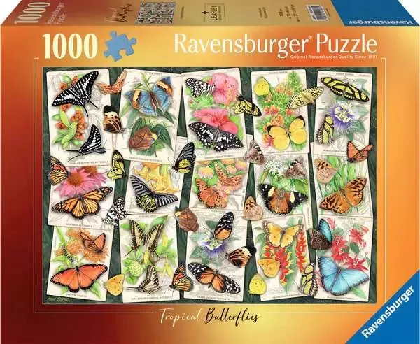RAVENSBURGER 1000PC – TROPICAL BUTTERFLIES