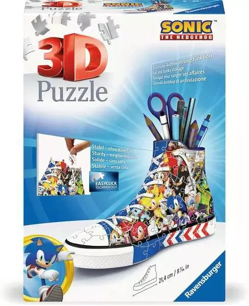 RAVENSBURGER 112PC – 3D PUZZLE – SONIC THE HEDGEHOG SNEAKER