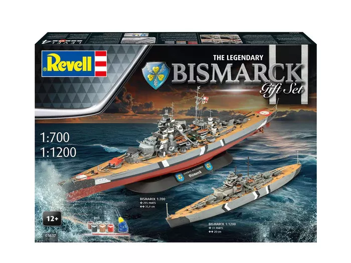 Revell 05637 1Gift Set The Legendary Bismarck (1:700 & 1:1200)