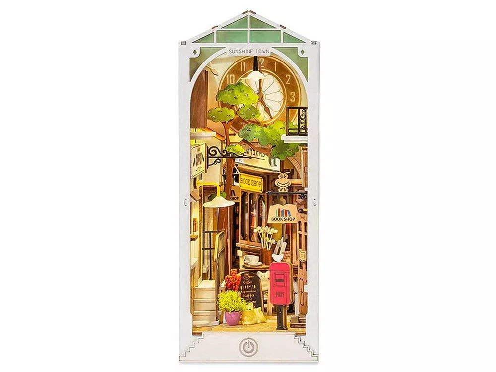 Rolife Sunshine Town Book Nook Shelf Insert