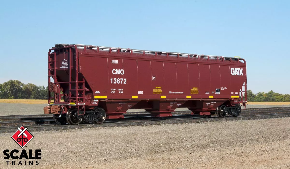 ScaleTrains 33238 Rivet N Scale Gunderson 5188 Covered Hopper GATX CMO 13578