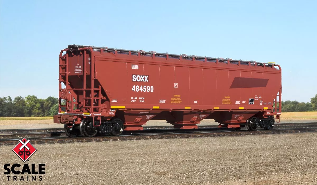 ScaleTrains 33263 Rivet N Scale Gunderson 5188 Covered Hopper ex-BNSF SOXX 484582