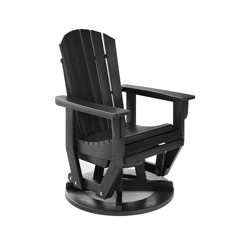 SoPoly St Simons Swivel Glider Chair Destin White