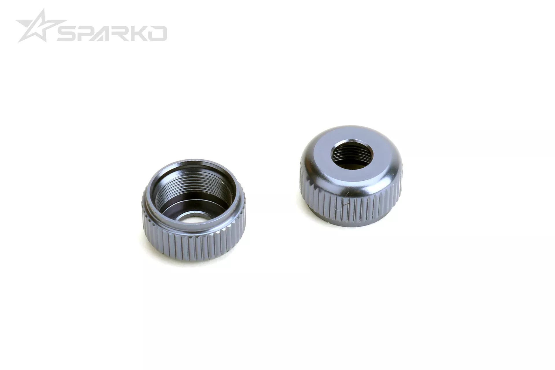 Sparko F8 7075 Aluminum Shock Body Seal Retainer Blue / Grey