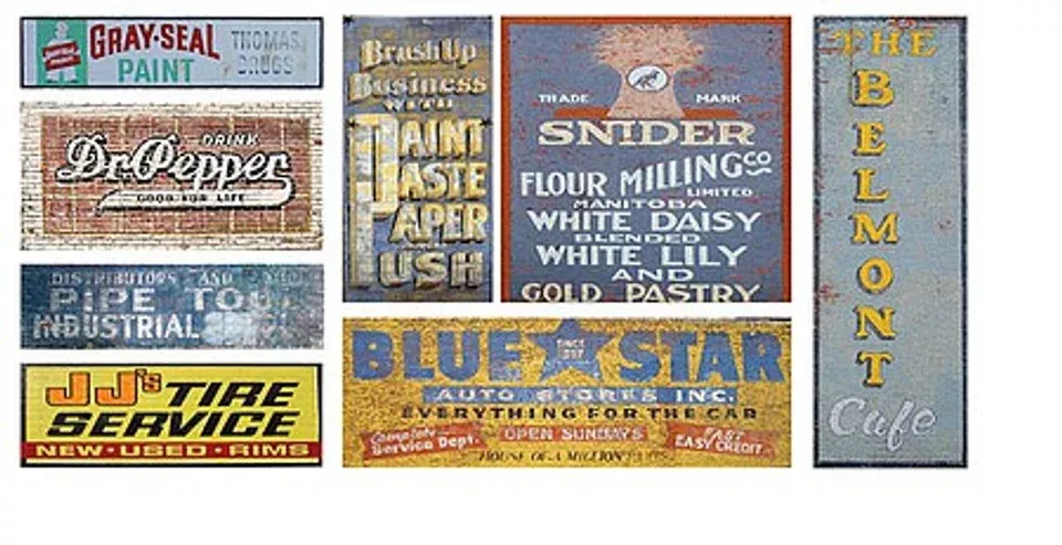 T2 Decals HOGHOS008 HO Scale Ghost Signs Decal
