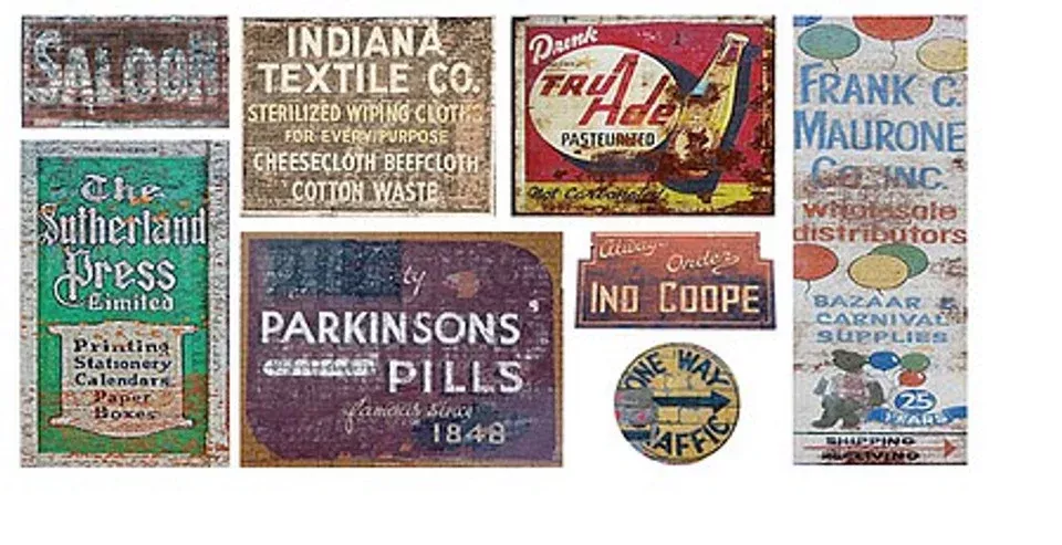 T2 Decals HOGHOS012 HO Scale Ghost Signs Decal