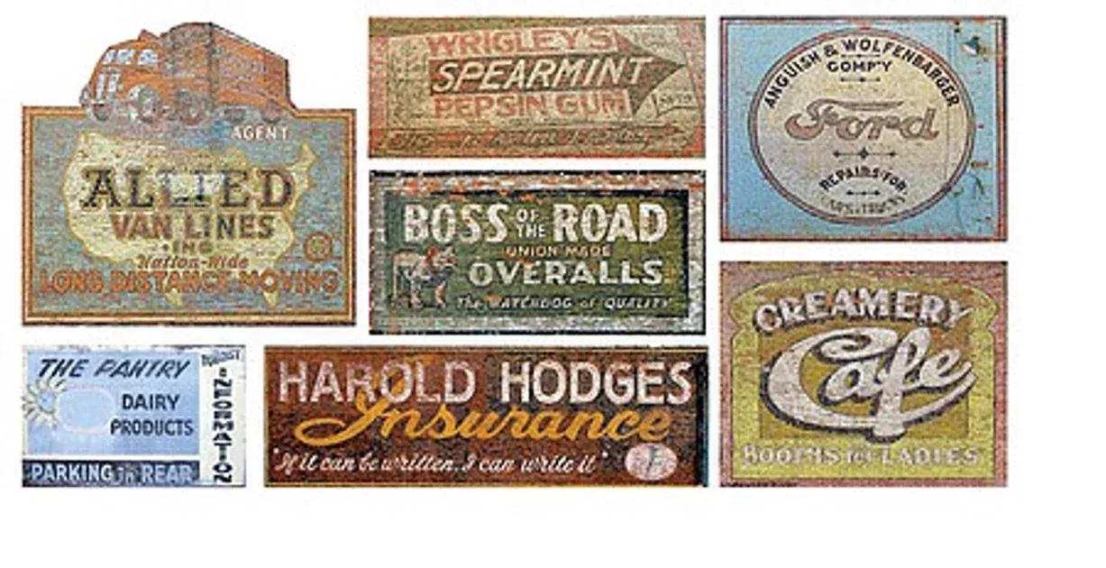T2 Decals HOGHOS019 HO Scale Ghost Signs Decal
