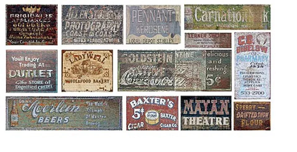T2 Decals HOGHOS031 HO Scale Ghost Signs Decal