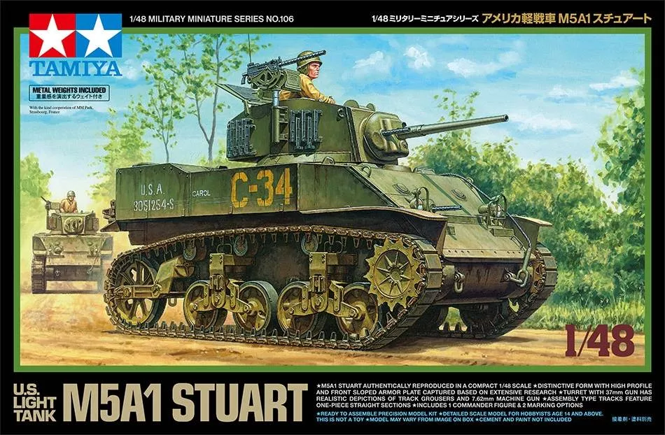 Tamiya 32606 1/48 M5A1 Stuart