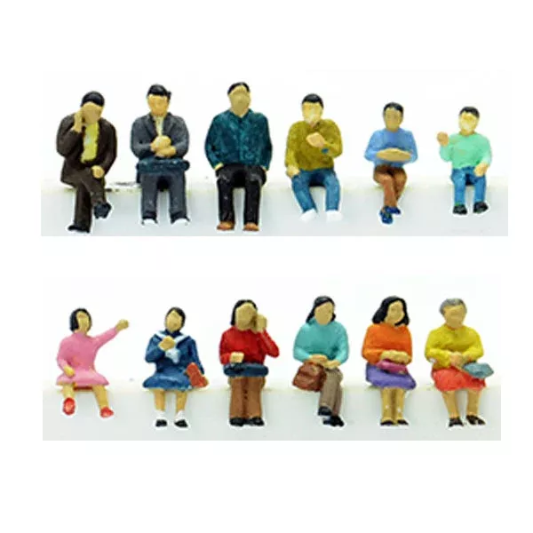TomyTec 267881 N Seated People Figures (Set of 12)