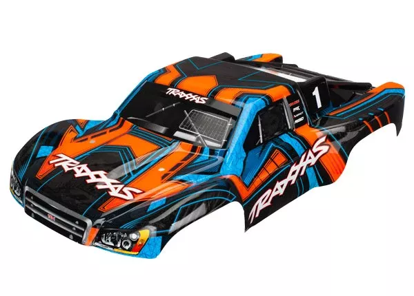 Traxxas 6844 Slash 4×4 Ultimate Orange and Blue Body Painted