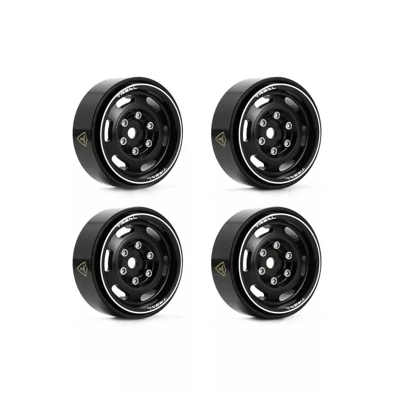 Treal Hobby (X003GZ9MUL) 1.0" Black Aluminum Beadlock Wheels Type E