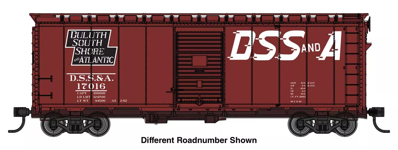 Walthers 2750 40' AAR Modified 1937 Boxcar - Ready to Run -- Duluth, South Shore & Atlantic #17020 HO Scale