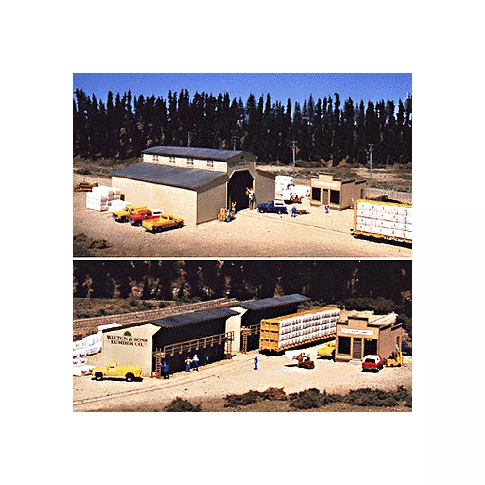 Walthers Cornerstone 3057 HO Walton & Sons Lumber Company Kit