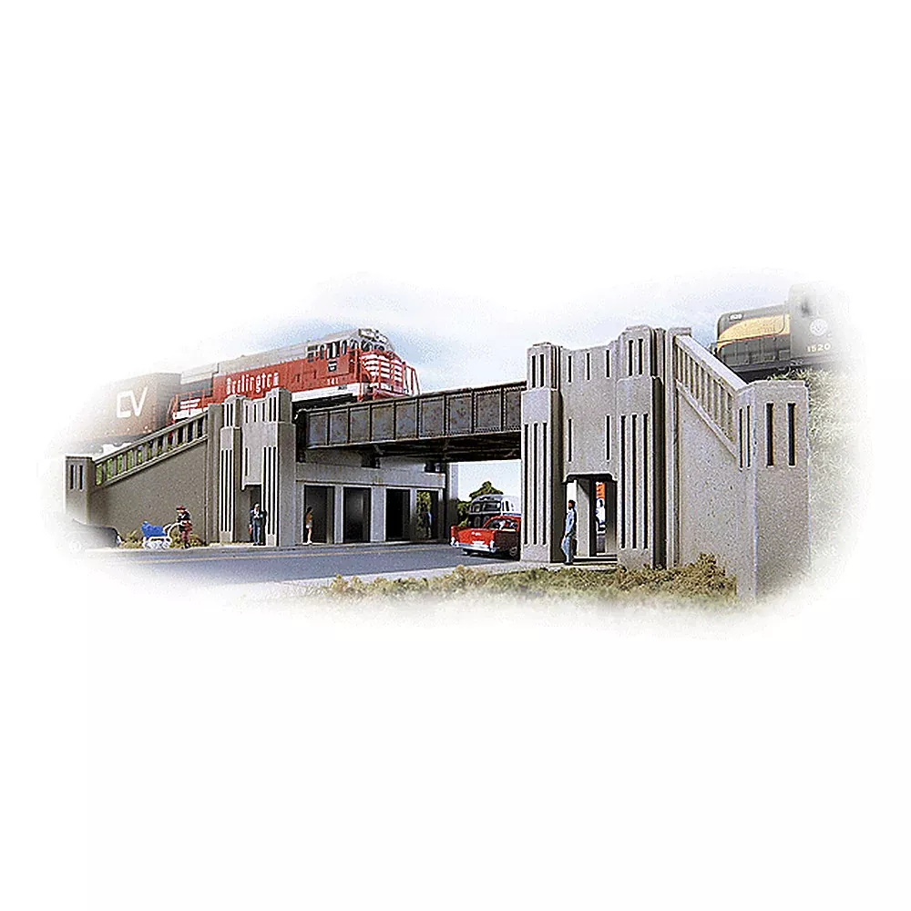 Walthers Cornerstone 933-3800 N Art Deco Highway Underpass Kit